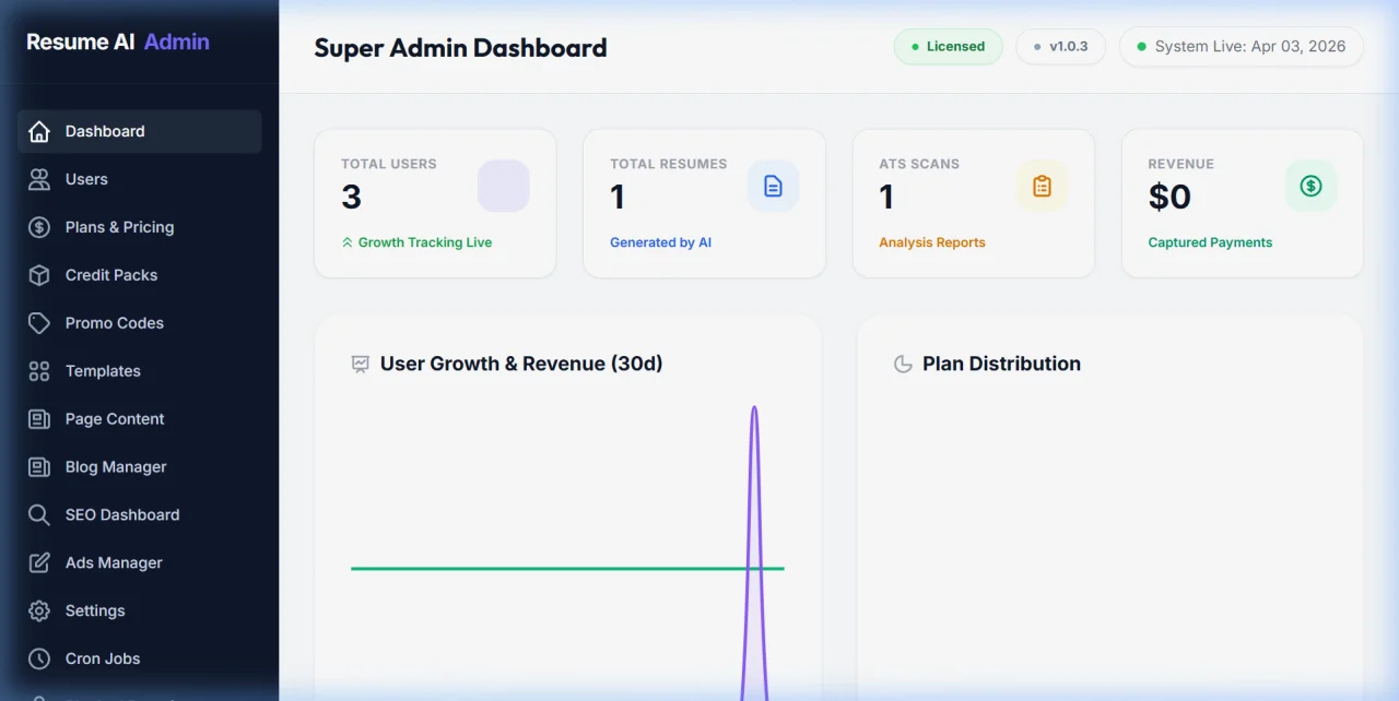 Resume AI the Ultimate AI-Powered Resume Builder & ATS Scanner (SaaS) — screenshot 5