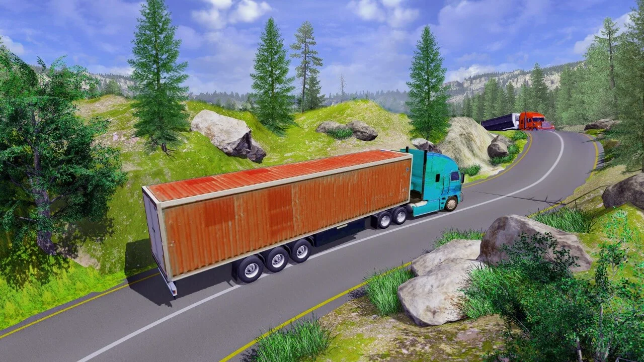 Heavy Construction Vehicle Transporter Truck Game — screenshot 3