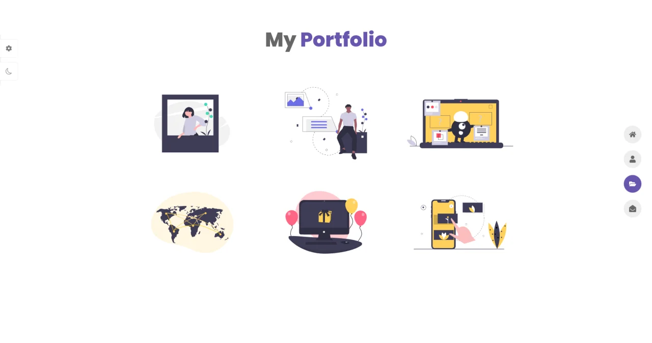 Portfolio Website Theme HTML, CSS, JS. — screenshot 3