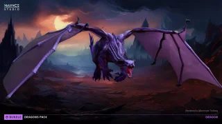 Stylized Fantasy Dragons Pack