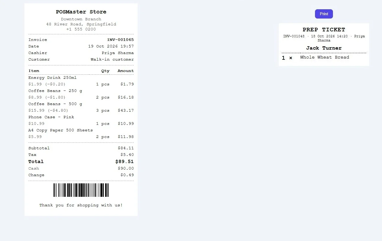 POSMaster - Point of Sale, Inventory & Multi-Branch Management — screenshot 4