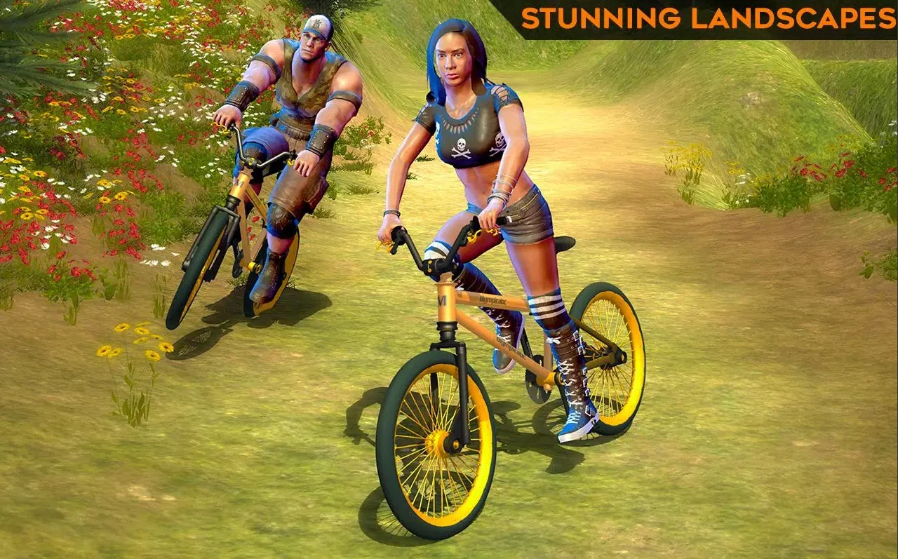 Wrestlers Bike Race Free — screenshot 3