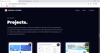 3D Modern Portfolio Web