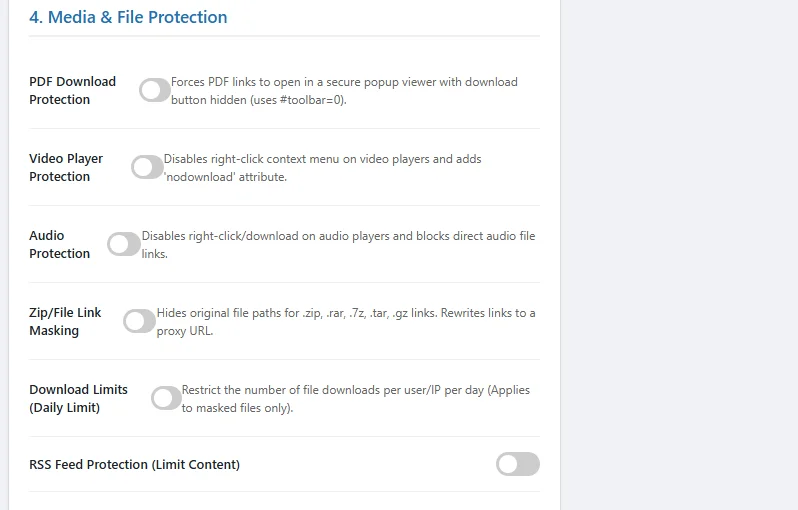 Content Guard - Ultimate WordPress Protection — screenshot 6