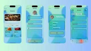 Food Delivery Native iOS App UI Template 2025