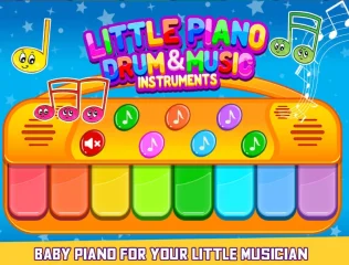 Little Piano Drum and Music Instrument for Kids Game