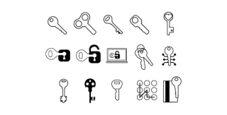Essential Monochrome Outline Icons