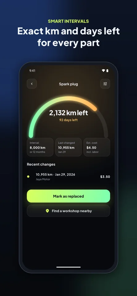 Odomate - Car & Motorcycle Service Reminder App | Flutter + Laravel Admin Panel — screenshot 5