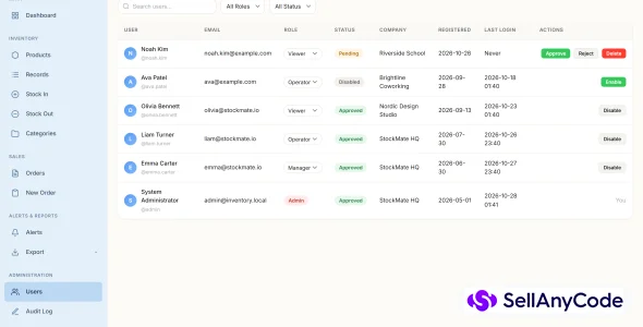 StockMate Inventory, Stock & Sales Management System (Flask + Python) — cover