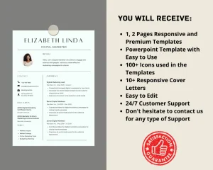 10+ Pack of Professional Resume Templates & Professional Cover Letters 2022