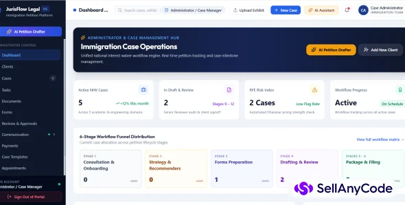 JurisFlow - Legal Practice & Immigration Case Management Portal. — cover