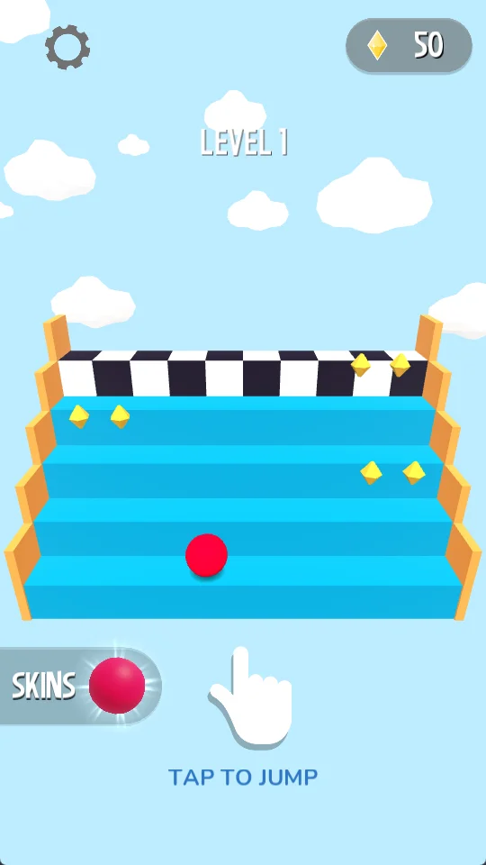Bounce3D Jumping Ball Android Game + AdMob — screenshot 2