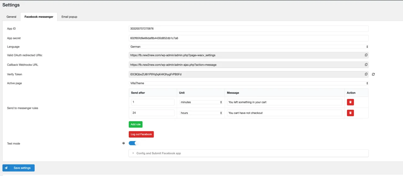WooCommerce Abandoned Cart Recovery - Email - SMS - Messenger — screenshot 5