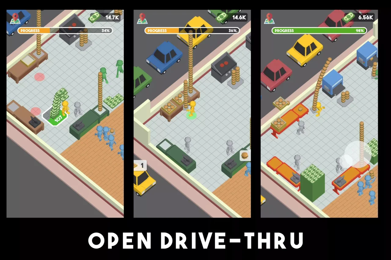Fast Food Rush - Hyper Casual Restaurant Management — screenshot 2