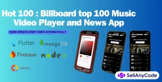 Billboard Music Player App & News - Flutter & Node.js