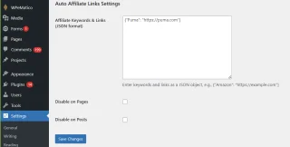 Auto Affiliate Links WordPress