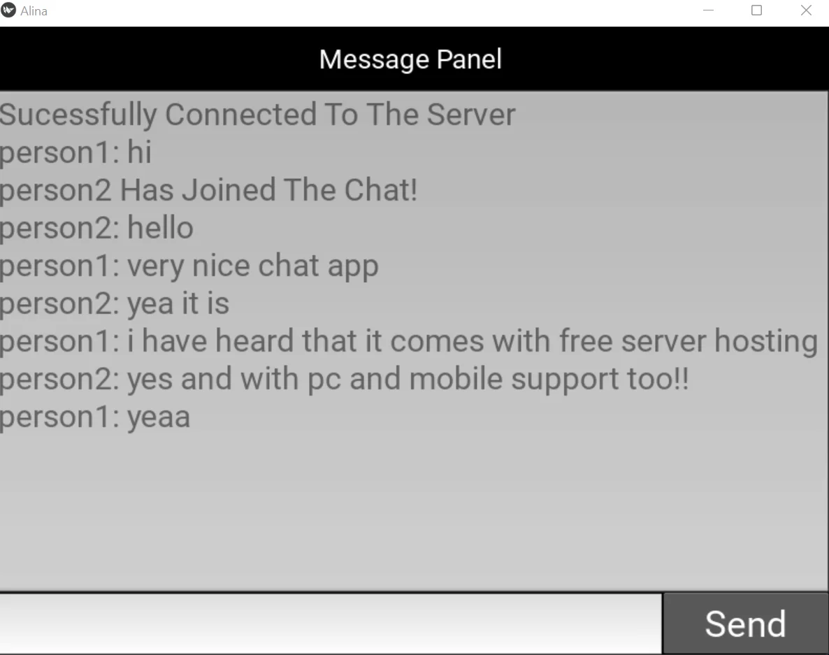 Chat Application with GUI and Server (Free Hosting) — screenshot 4
