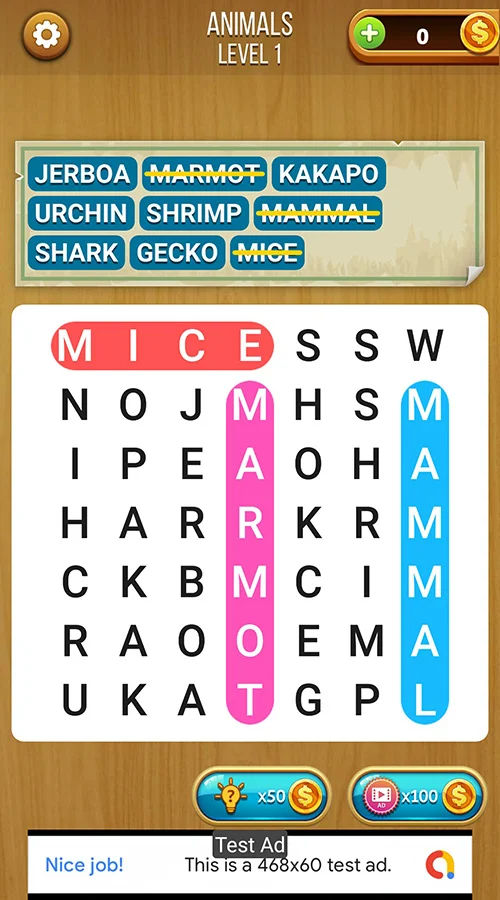 Hidden Words Unity Source Code — screenshot 4