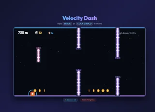 Velocity Dash - Cyber Action Runner HTML5 Game Source Code