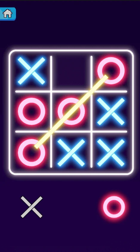 Tic Tac Toe Glow Game Unity Source Code — screenshot 5