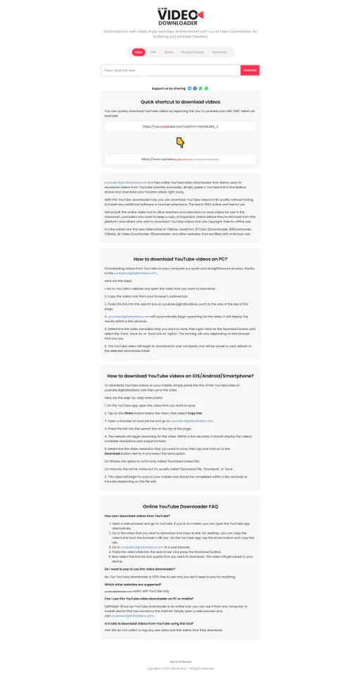 YouTube Downloader - Best YouTube Video Downloader Script — screenshot 2