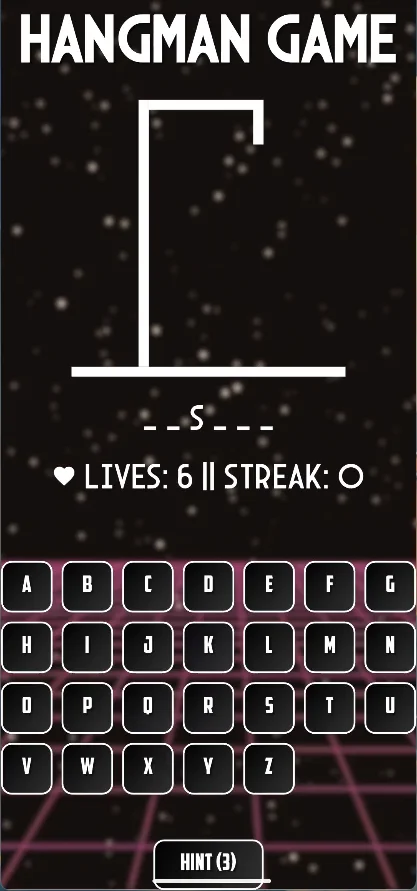 Modern Hangman Game - Classic Word Puzzle (Flutter 3.27+ Ready) — screenshot 2