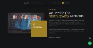 EasyFit Tailors Modern Tailoring & Clothing Shop Website