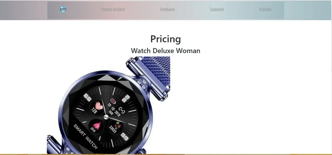 Watch Store Luxury Silver on HTML Template — screenshot 4