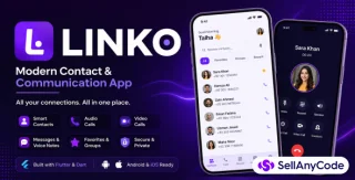 Linko Modern Contact & Communication Flutter App
