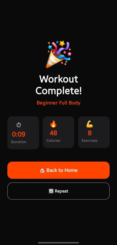FitFlow - HIIT Timer & Workout Android App — screenshot 4
