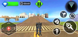 Airplane Jet Robot Transform Robot: Robot Car Transform 64 Bit