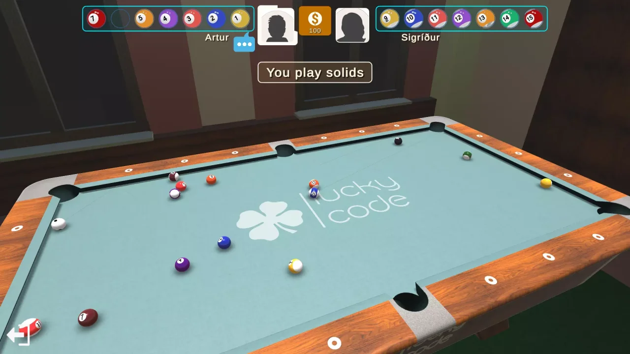 8 Ball Pool (Billiard) Multiplayer Completed Game — screenshot 3
