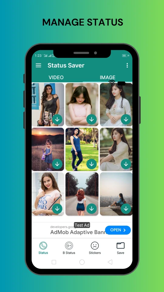WhatsApp Status Saver - Stickers Downloader — screenshot 1