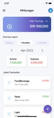 MManager, Financial Full Flutter v.2.8 App, with API & Admin Panel Backend
