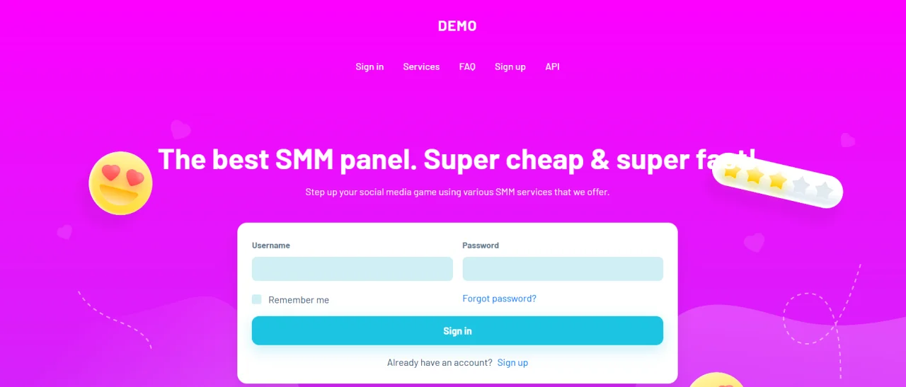 LIKE SMM Panel with Multi Colour — screenshot 1