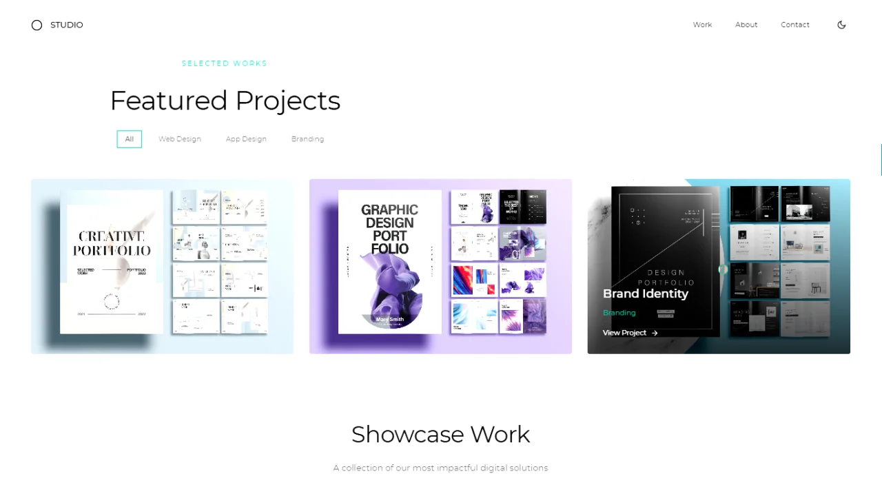 The Perfect Portfolio for Creatives — screenshot 5