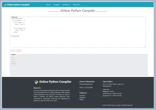 A Online Python Compiler