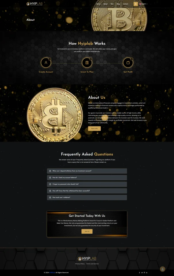 HYIPLAB - Complete HYIP Investment System — screenshot 2