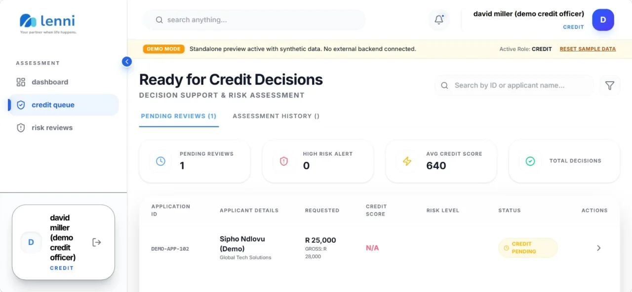 LENNI Payroll Deduction Loan Management System (LMS) — screenshot 4