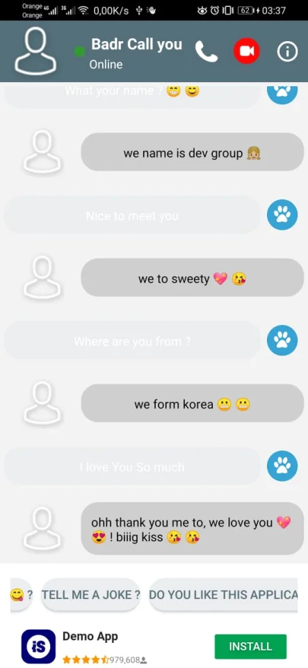 Fake Call and Chat: Android App Source Code — screenshot 2