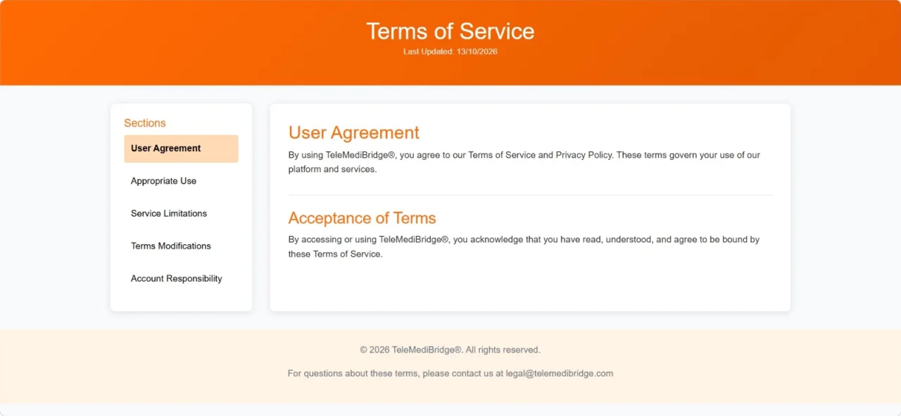 TeleMediBridge Telehealth & Remote Care Management Platform — screenshot 8