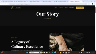 Luxuria Luxury Restaurant HTML Template