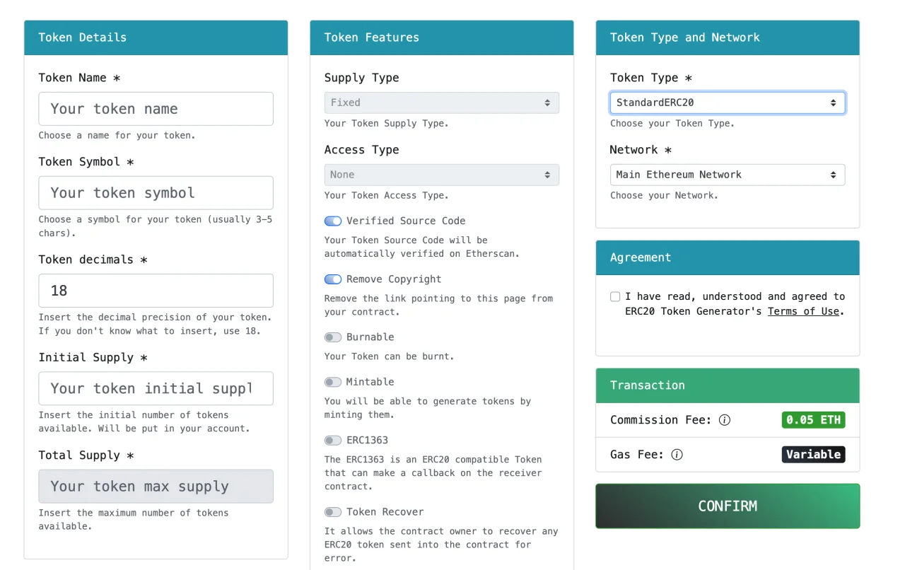 Crypto Coin Maker Script: SaaS ERC20 Token Creation in Minute — screenshot 1