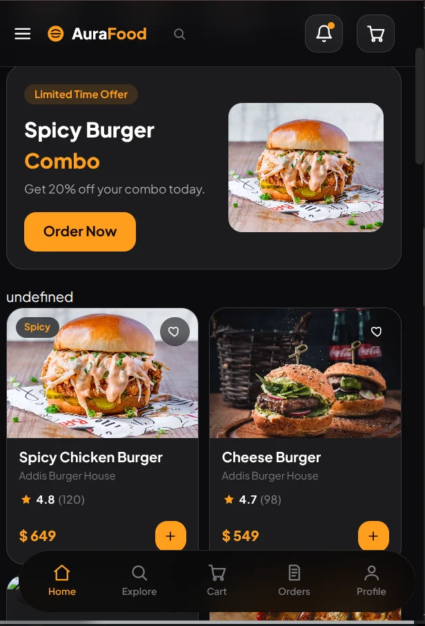 AuraFood - Restaurant & Food Delivery Web UI Kit — screenshot 8