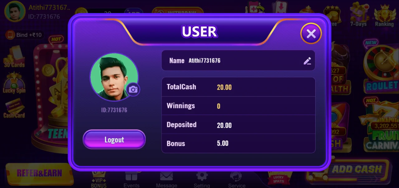 Rummypaisa Casino Games Development | Real Money Earning | Daily Earning App — screenshot 3