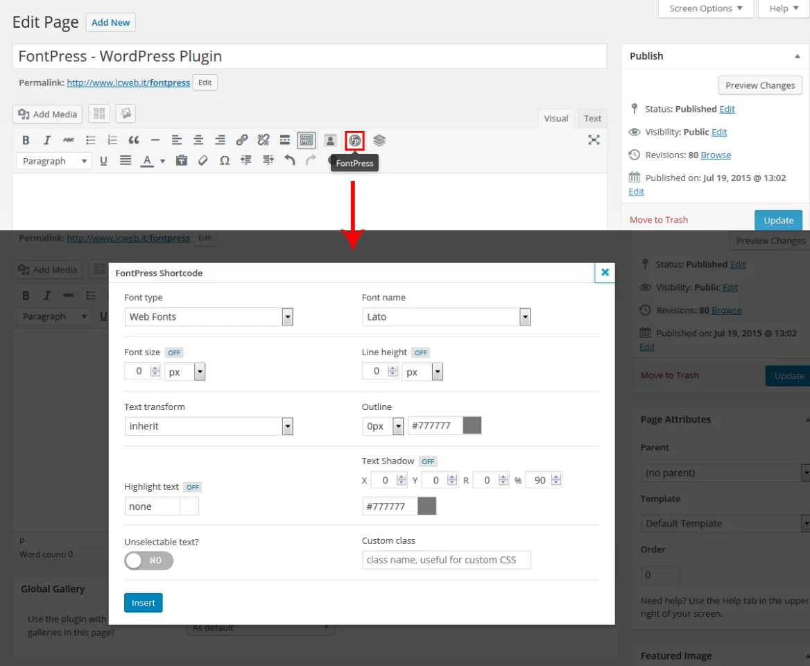 FontPress - WordPress Font Manager — screenshot 5