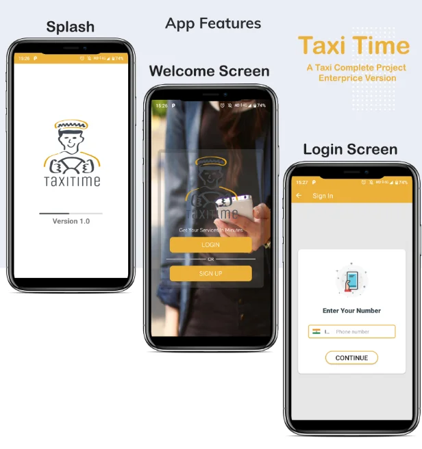 Taxi Time Driver – Android Taxi Complete Application — screenshot 1