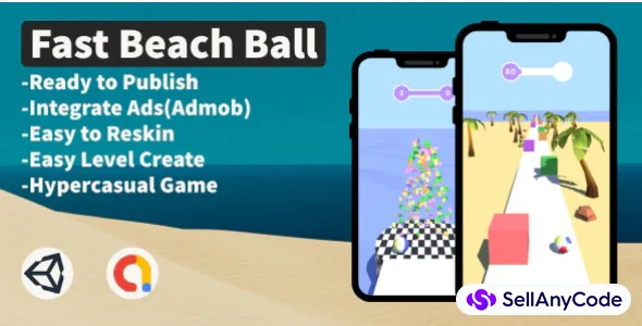 Fast Beach Ball (Unity+Hypercasual+AdMob+Android)