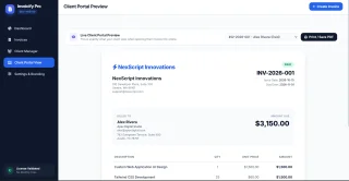 nvoicify Pro - Invoicing & Client Portal Web App + Free Android App