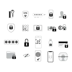 Security Icon Set . Editable Stroke Icons